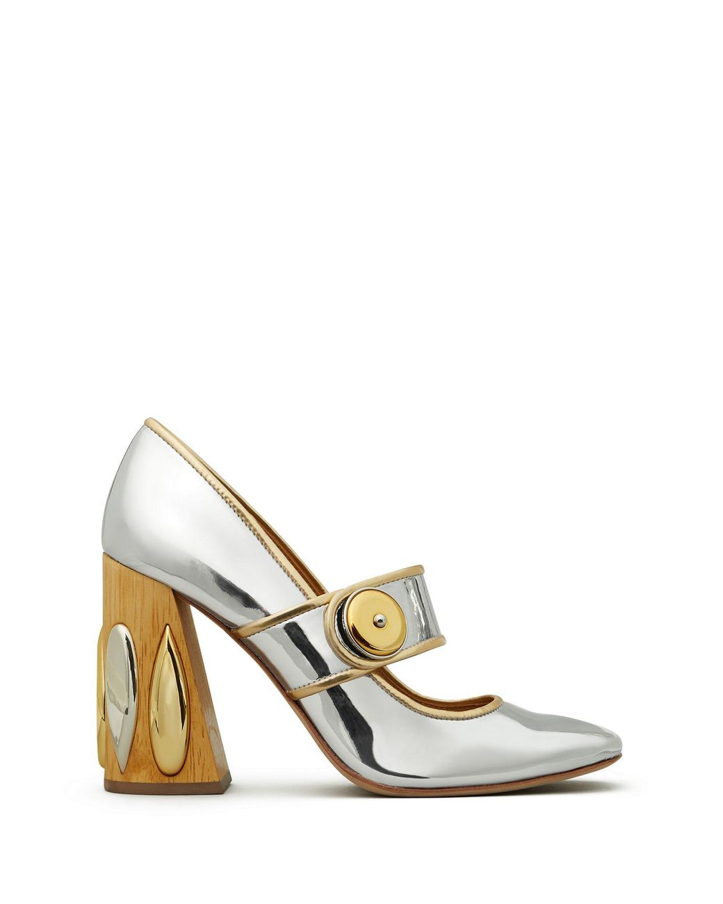 Tory Burch Madison Mary-jane Pump in Metallic | Lyst