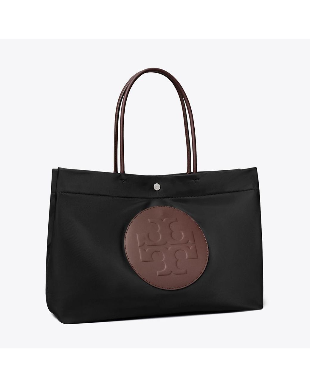 Tory Burch Black Ella Twist Reversible Tote