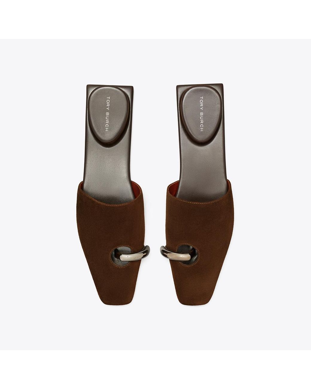 Tory Burch Brown Pierced Mule