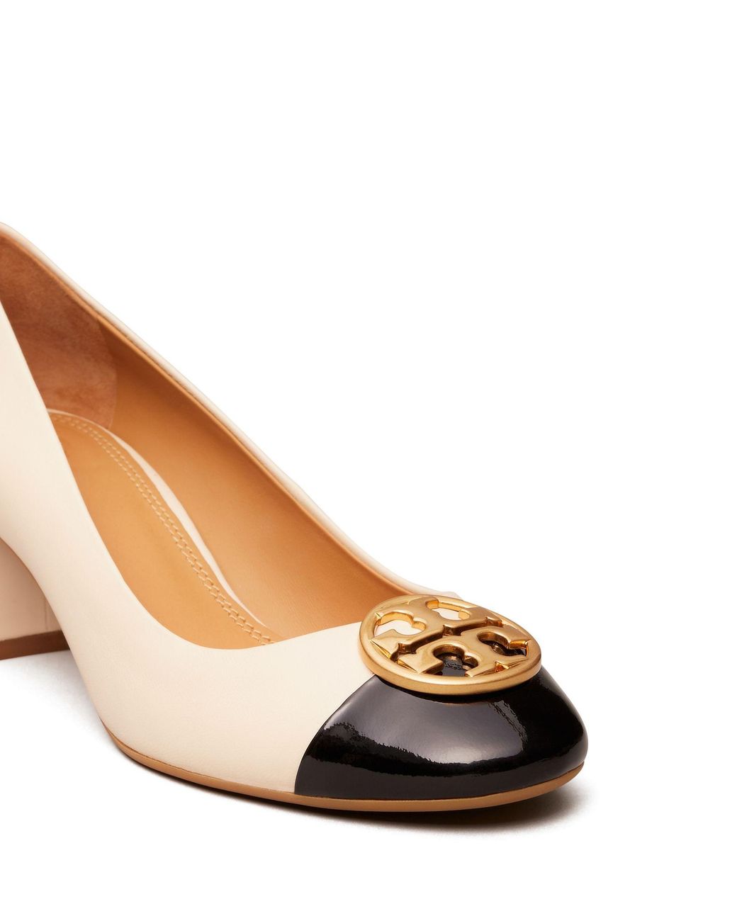 Tory Burch 50 Mm Chelsea Cap toe Pump in Natural Lyst Canada