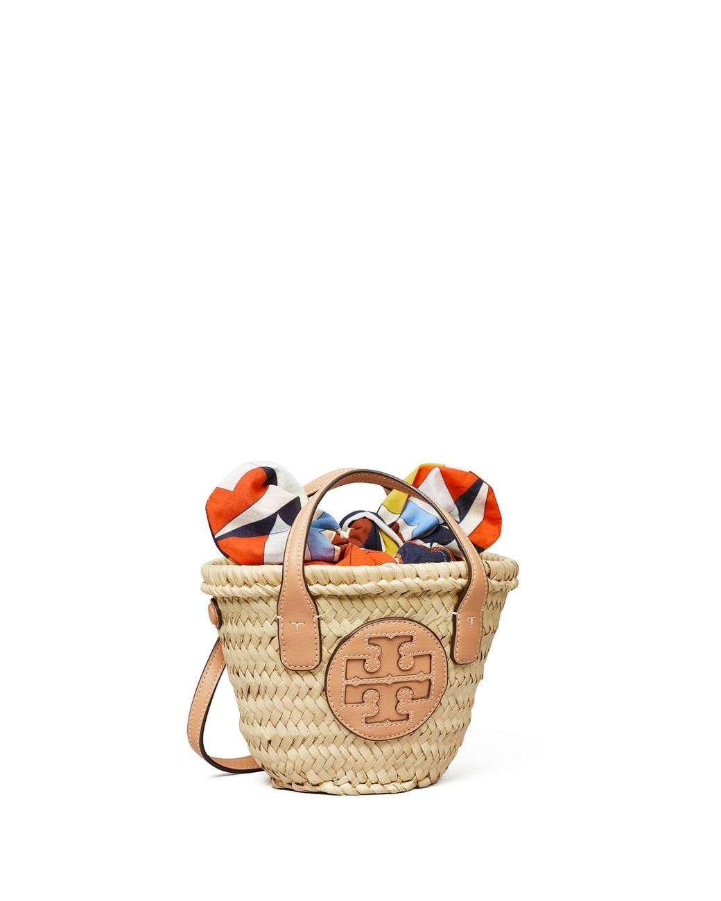 Tory Burch Ella Straw Micro Basket Tote Bag | Lyst