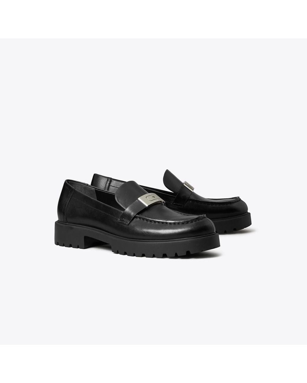Tory Burch Black Leelee Lug Loafer