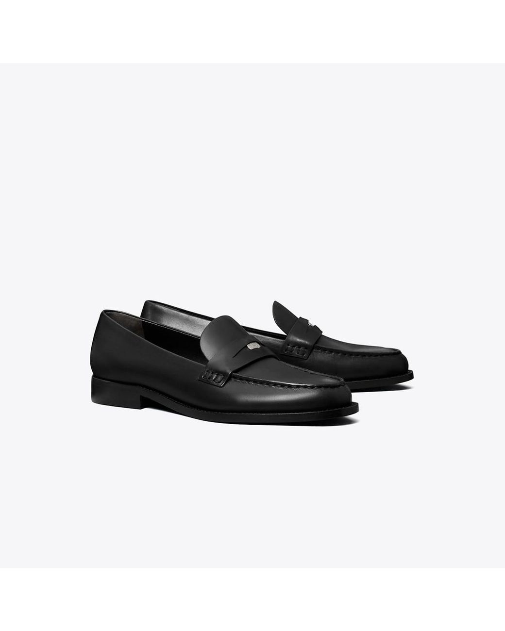 Tory Burch Black Classic Penny Loafer