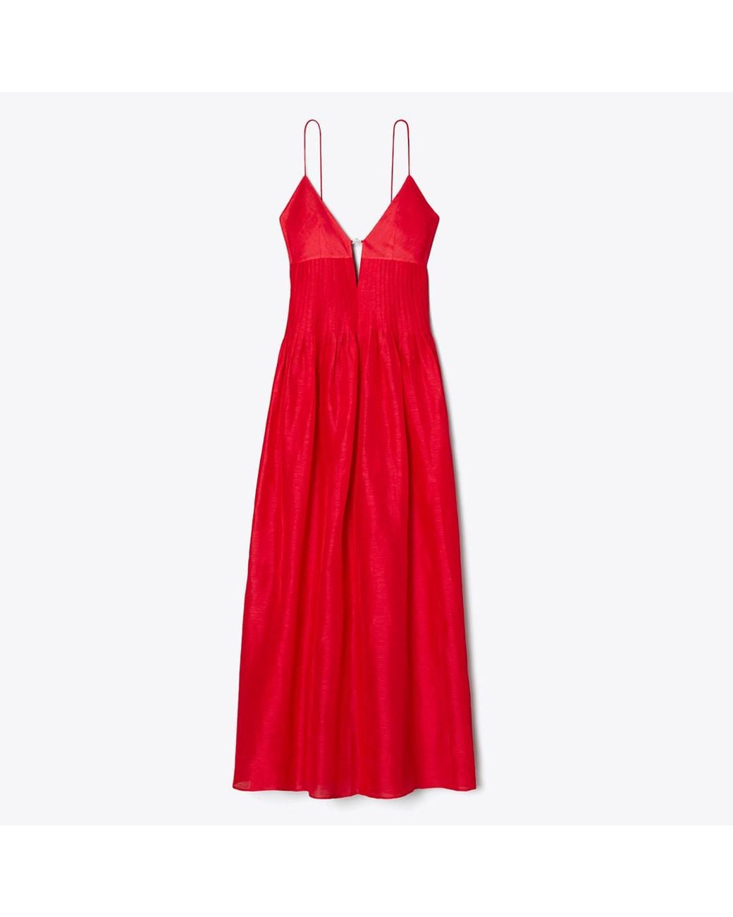 Tory Burch Red Linen Dress