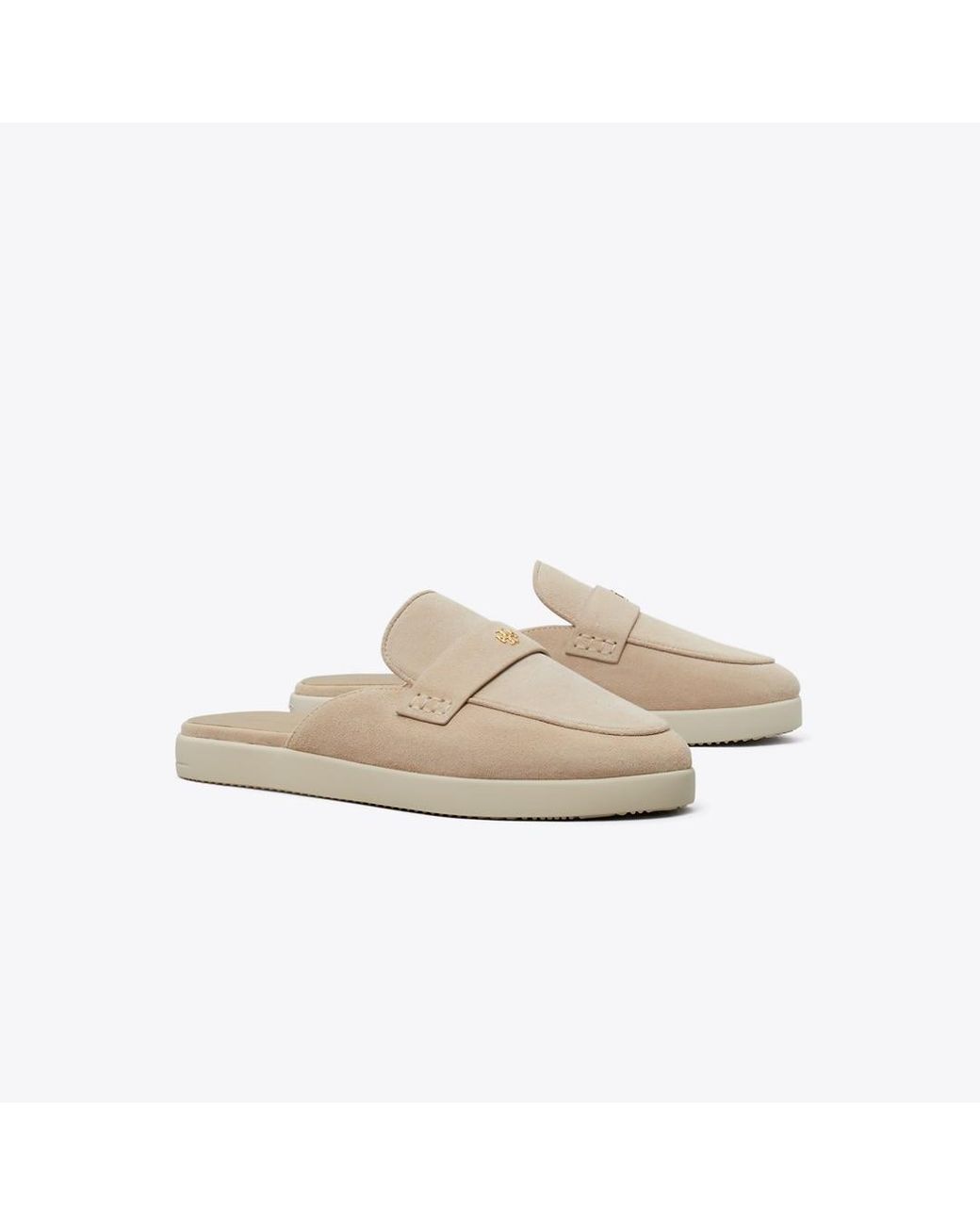 Tory Burch Natural Ballet Burch Mule
