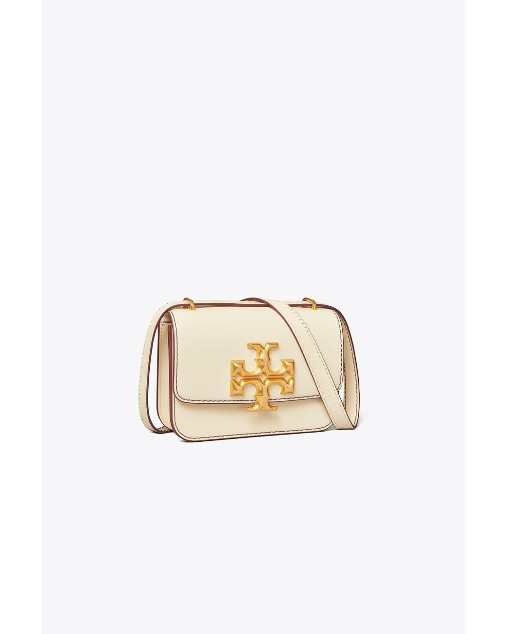 Tory Burch - The small Eleanor Bag with contrast stitching #ToryBurchFW21  Discover Now
