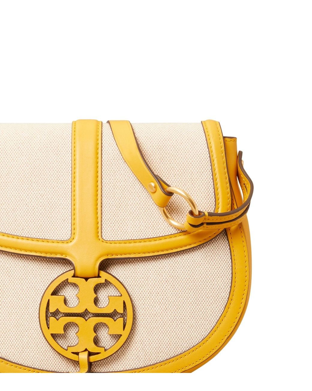 Tory Burch Miller Canvas Quadrant Saddle Bag