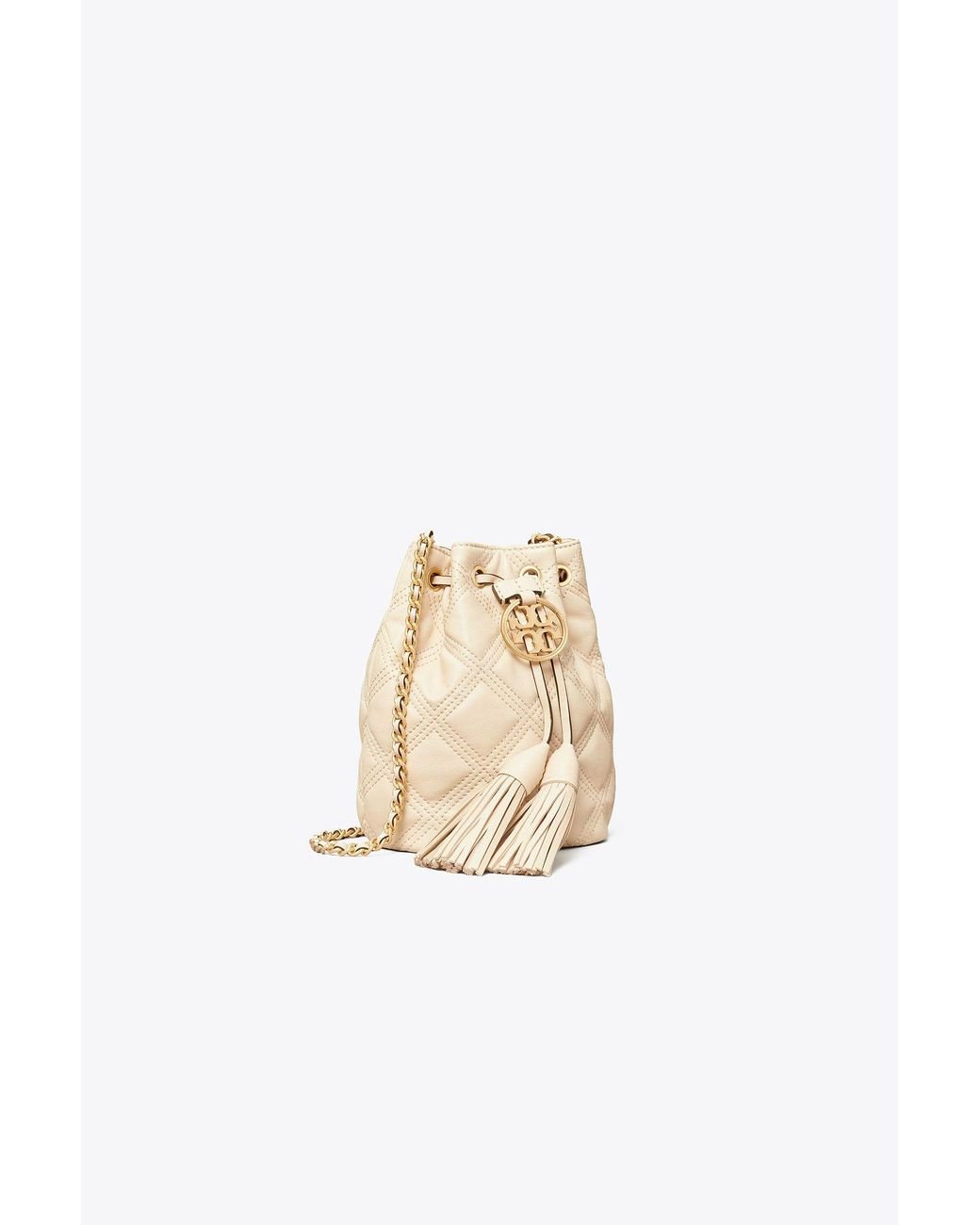 Buy Tory Burch Neutral Fleming Mini Bucket Bag in Soft Straw for WOMEN in  Oman
