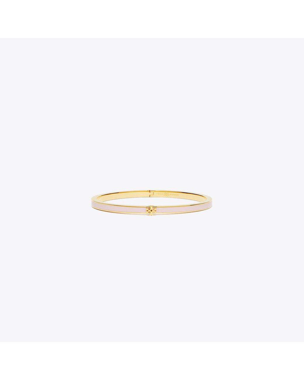Tory Burch White Icon Thin Enamel Bracelet