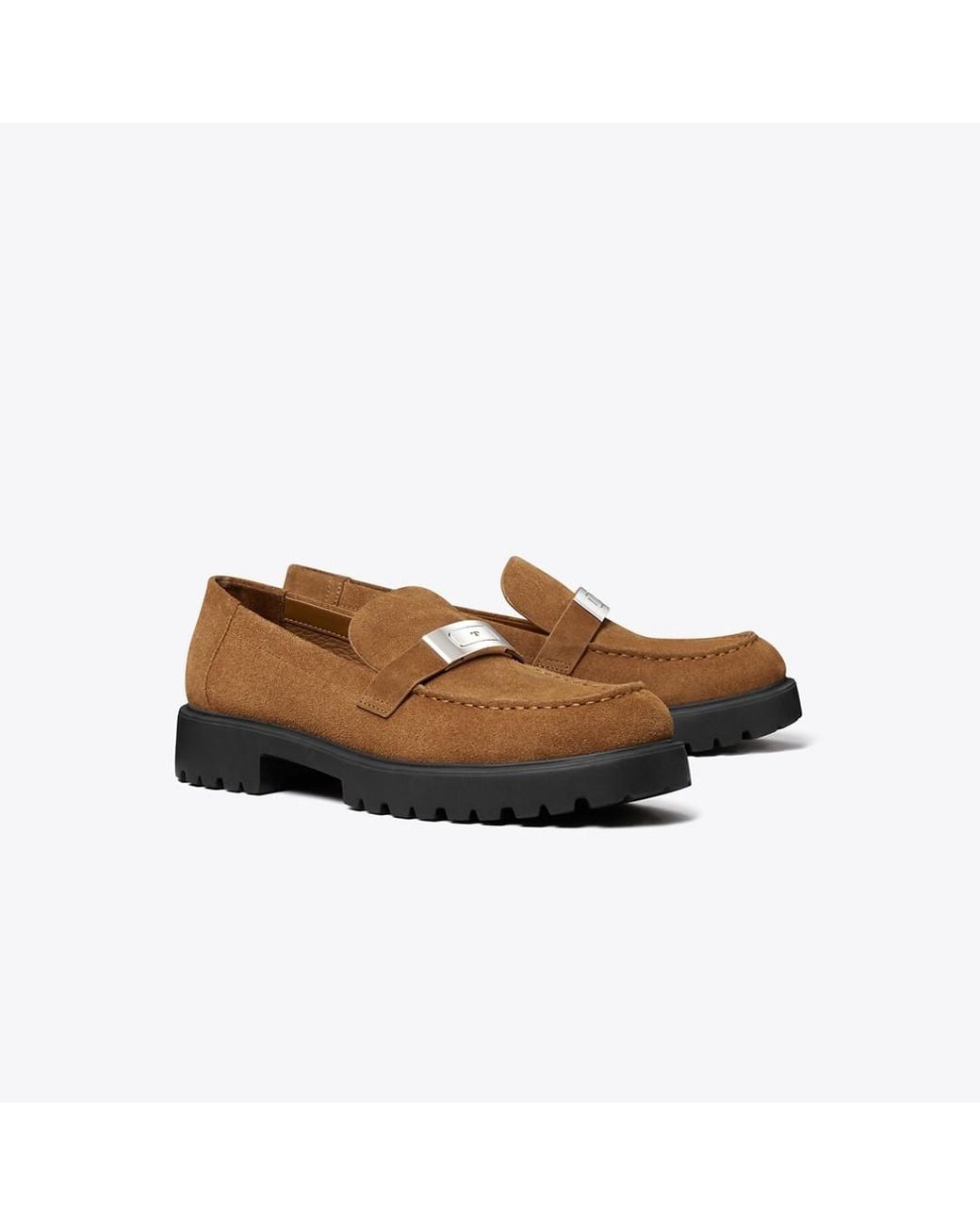 Tory Burch Brown Leelee Lug Loafer