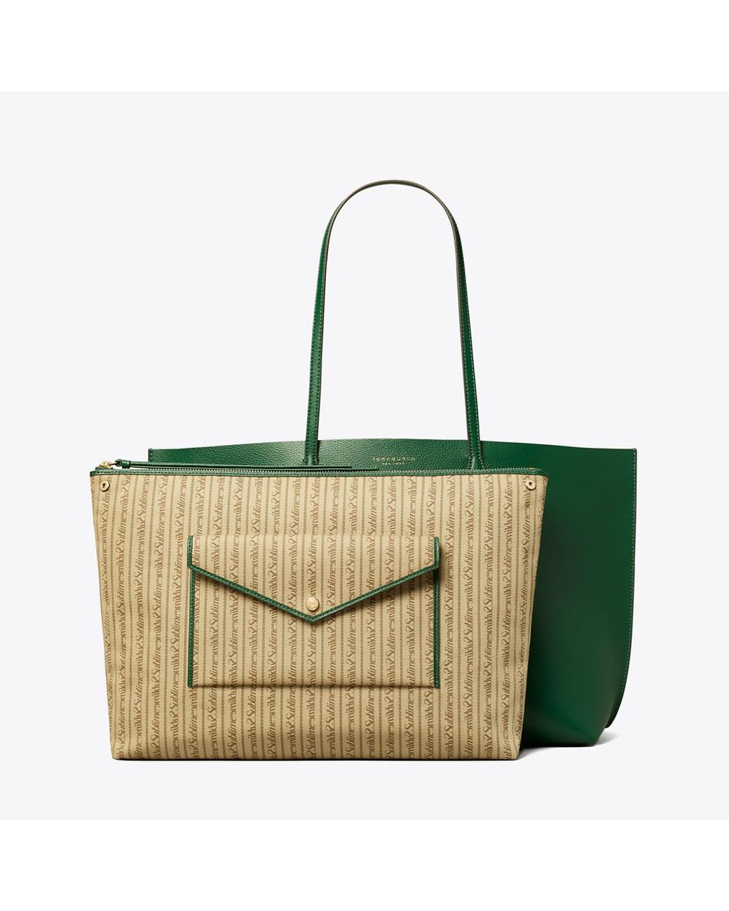 Tory Burch Green Perry Tote, One Size
