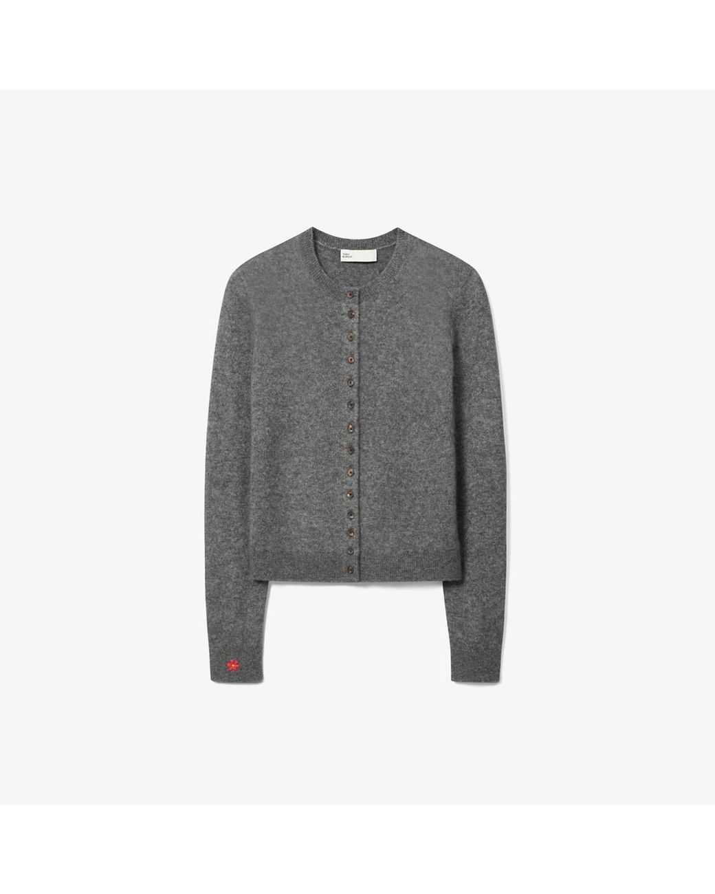 Tory Burch Gray Cashmere Silk Cardigan