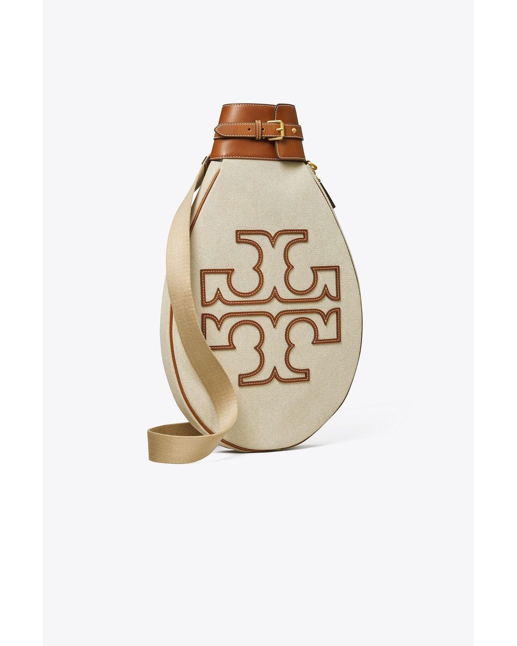 Tory Burch Neutral Logo Tennis Racquet Case in White Lyst