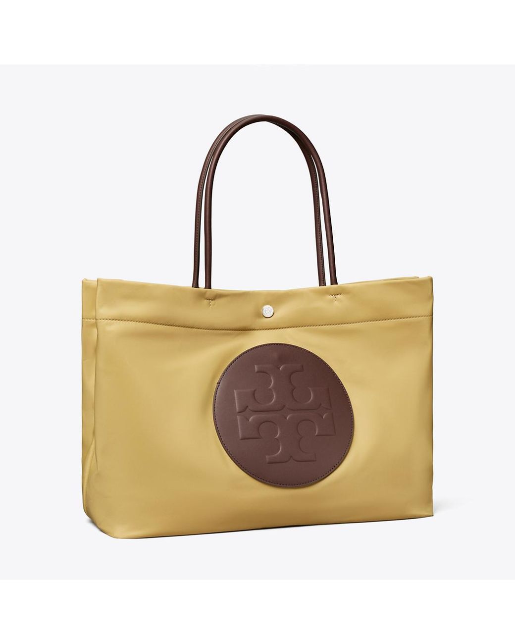 Tory Burch Brown Ella Twist Reversible Tote