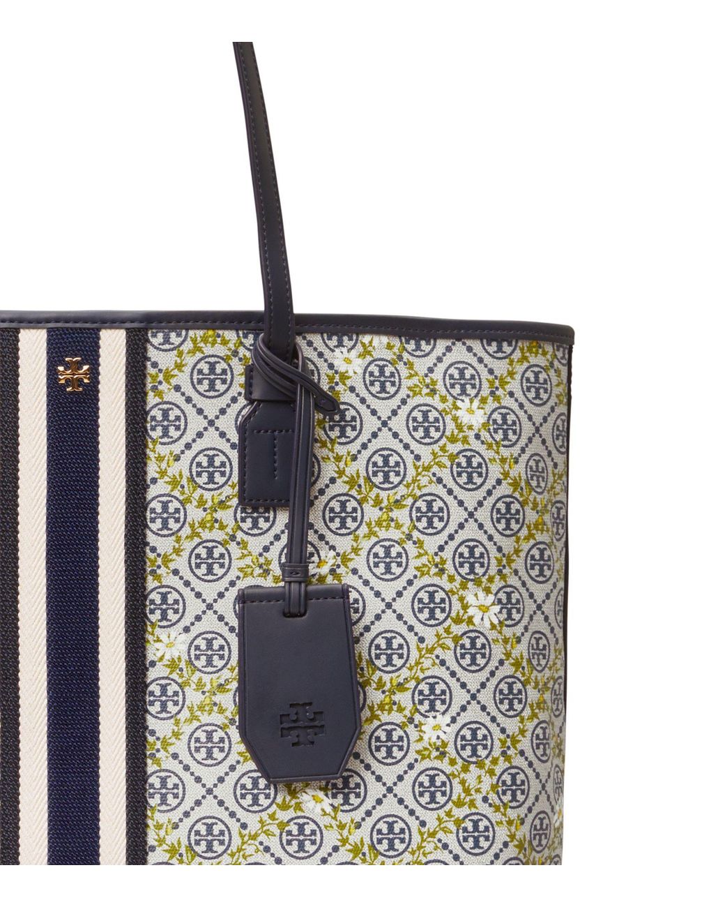 Tory Burch T Monogram Coated Canvas Small Toter | semashow.com