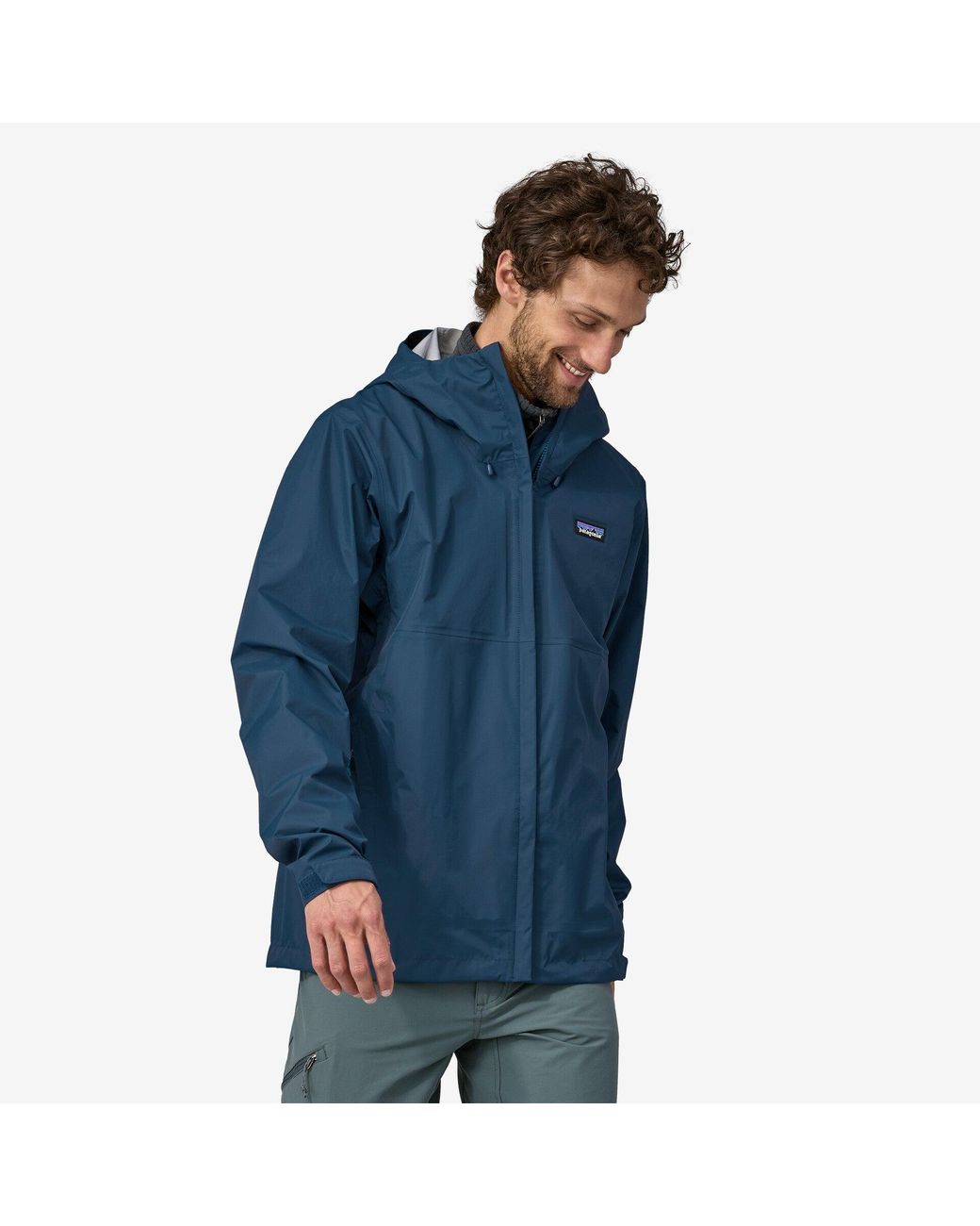 Patagonia men's torrentshell jacket store dolomite blue