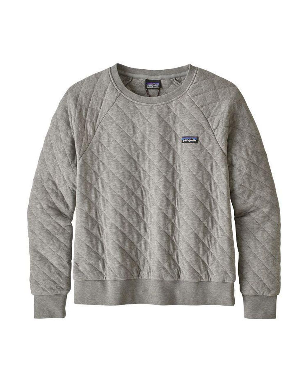 Patagonia Organic Cotton Quilt Crew Sweatshirt Drifter Grey - Lyst