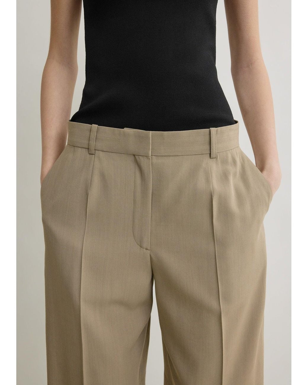 Totême Gray Wide Fluid Shorts