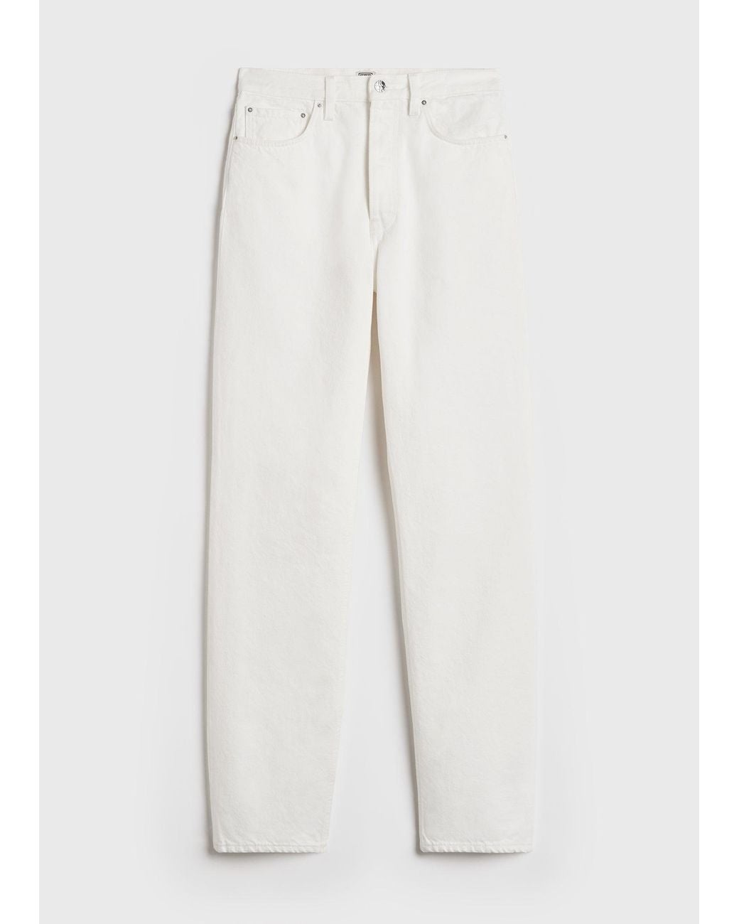 Totême White Classic Cut Denim Full Length Off