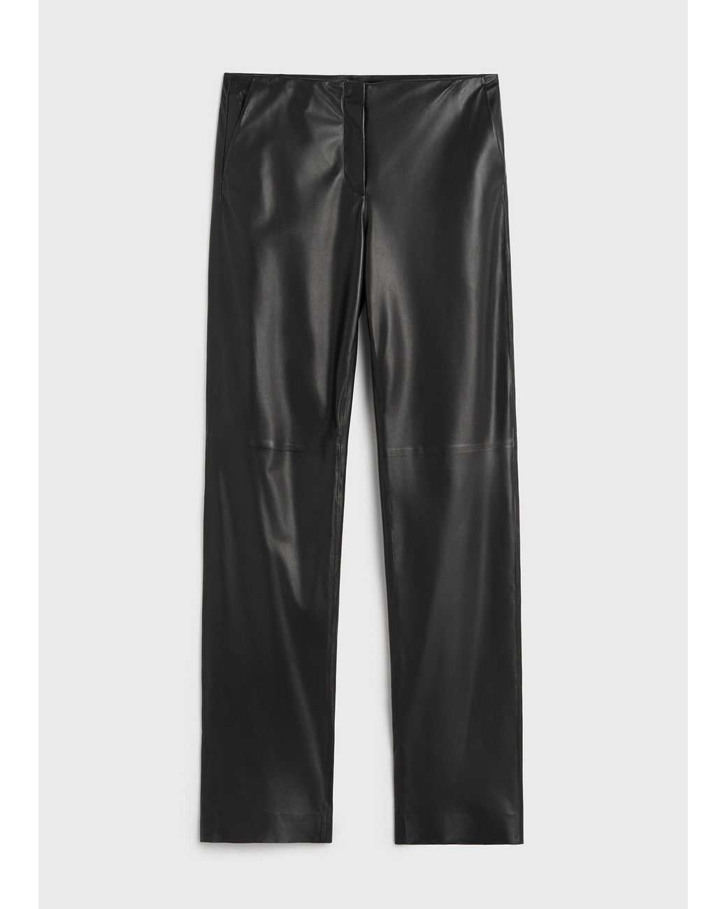 Totême White Easy Leather Trousers