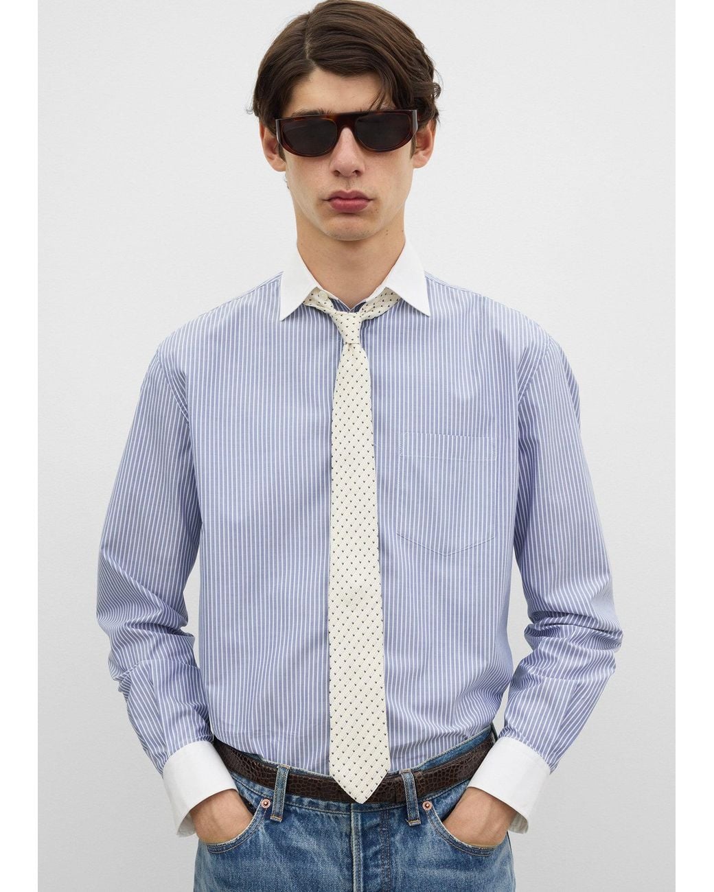 Totême  White Dot Tie for men