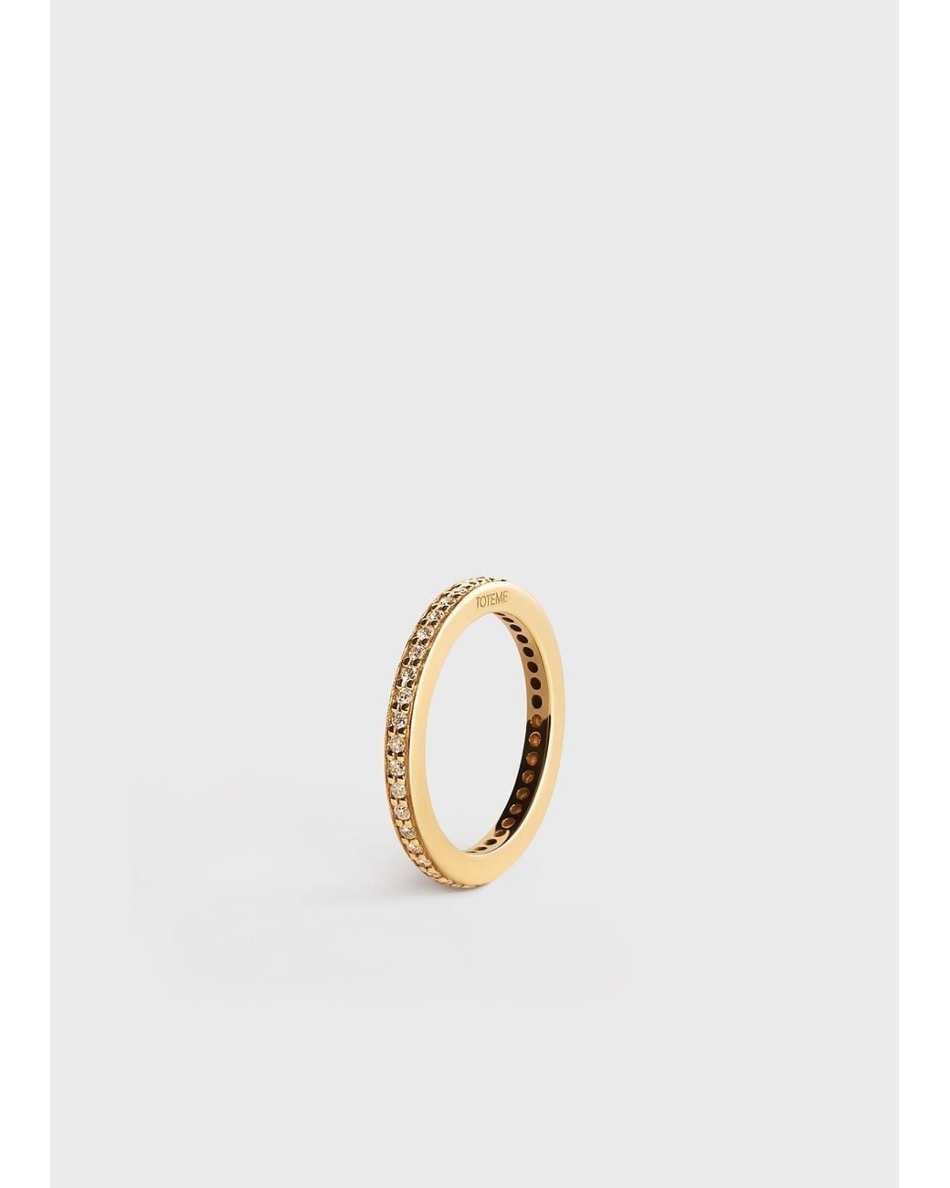 Totême  White Eternity Diamond Midi Ring 18Kt