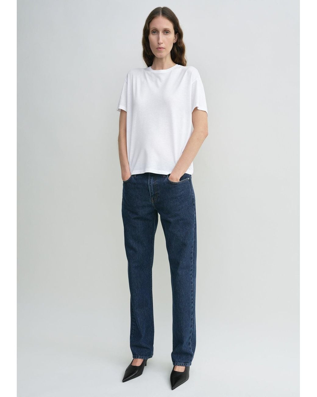 Totême Blue Low Straight Denim