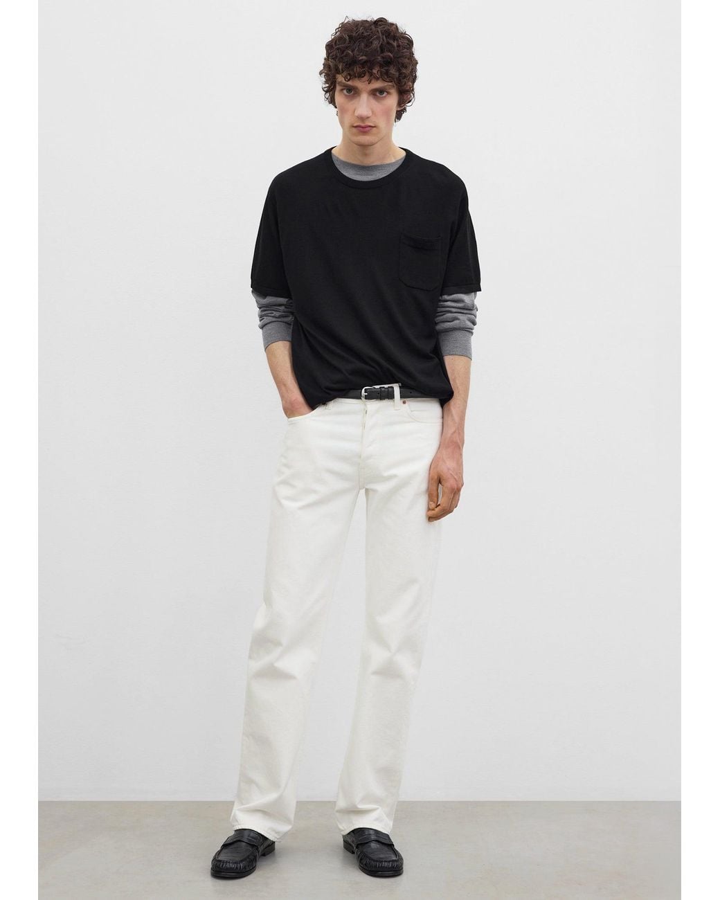 Totême  Black Fine T-Shirt for men