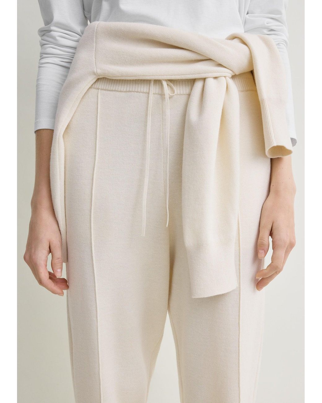 Totême  Natural Pintucked Sweatpants