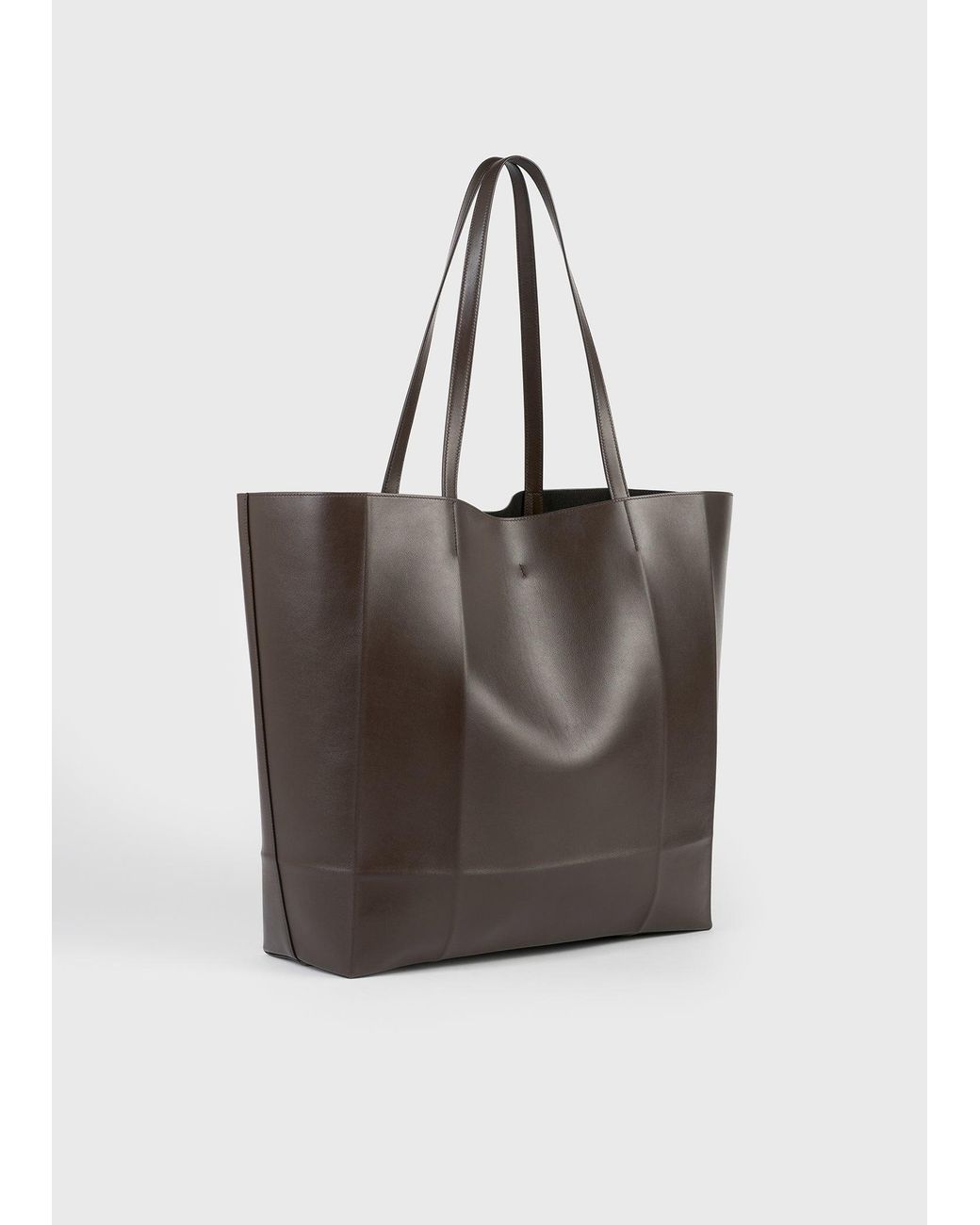 Totême Brown Roam Leather Tote
