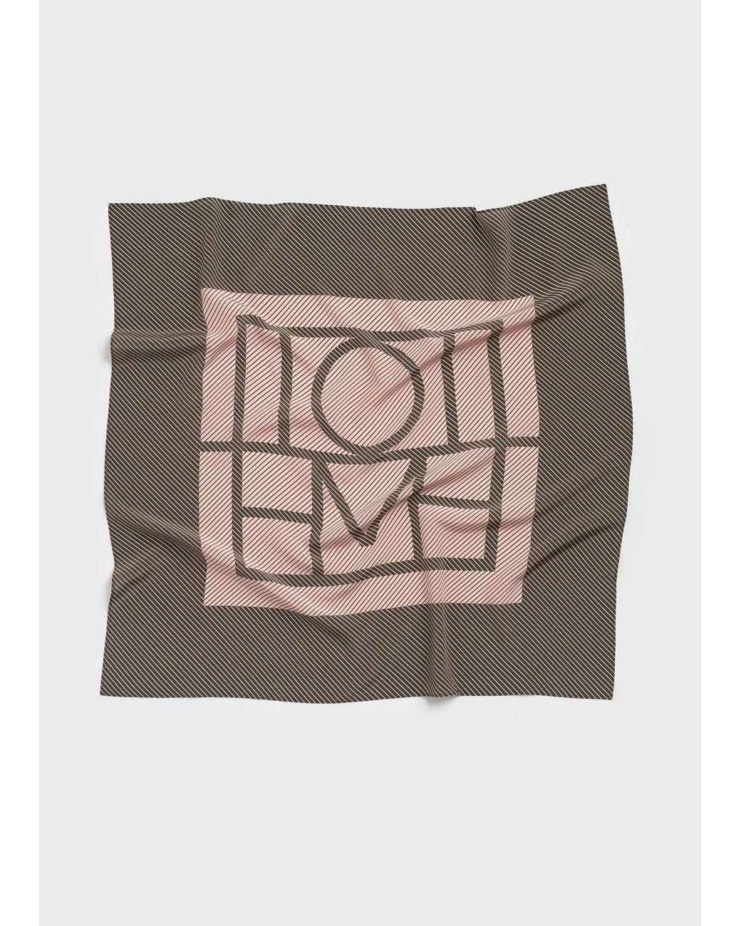 Totême  Multicolor Centered Monogram Silk Scarf
