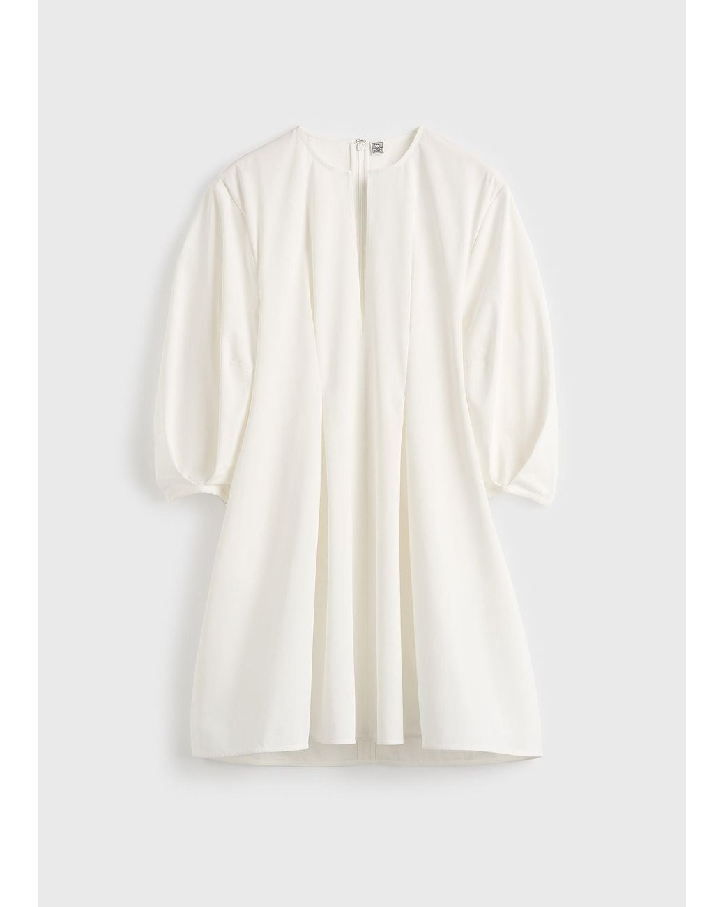 Totême Natural Balloon Sleeve Cotton Dress