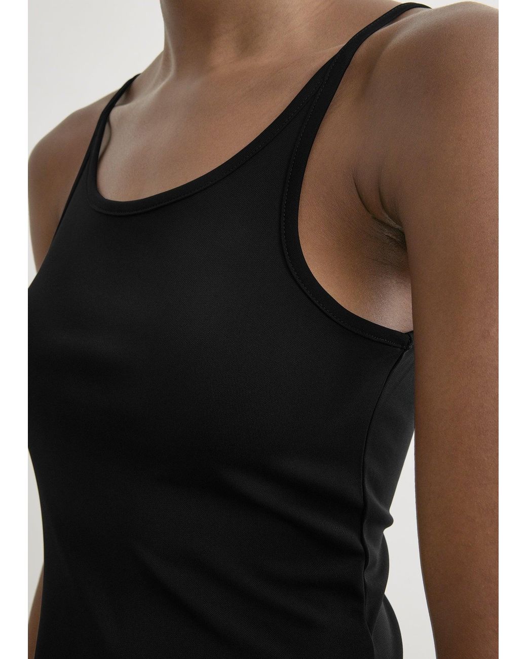 Totême Black Fluid Slip Dress