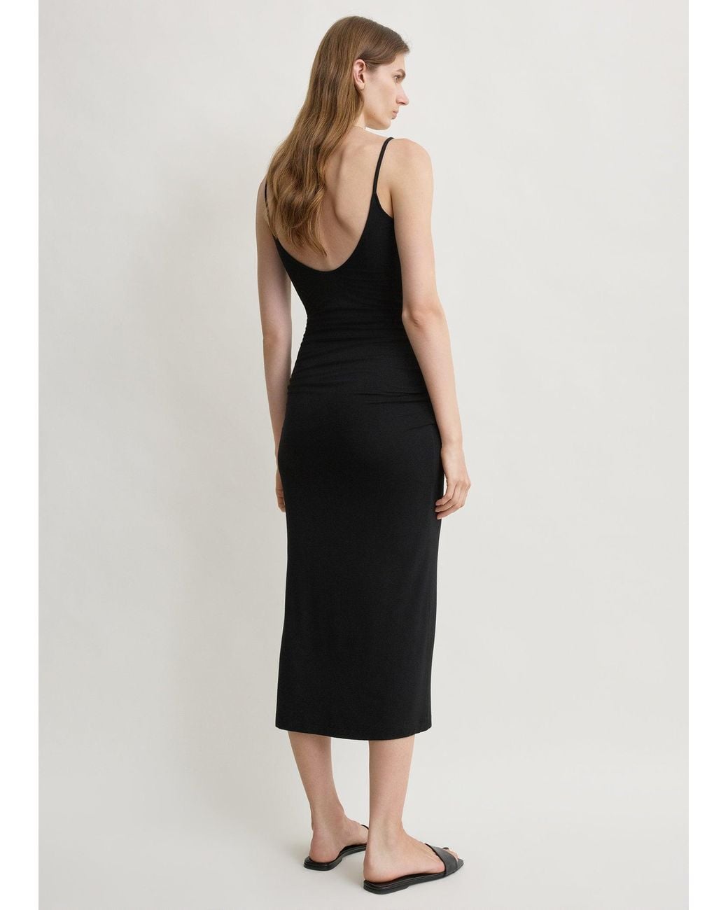 Totême Natural Draped Slip Dress