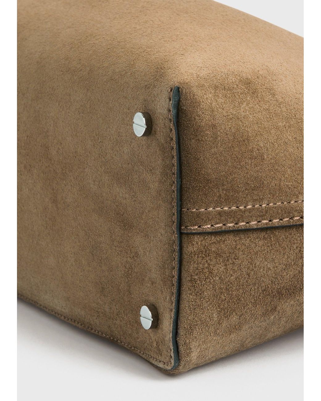 Totême Natural T-Lock Suede Top Handle