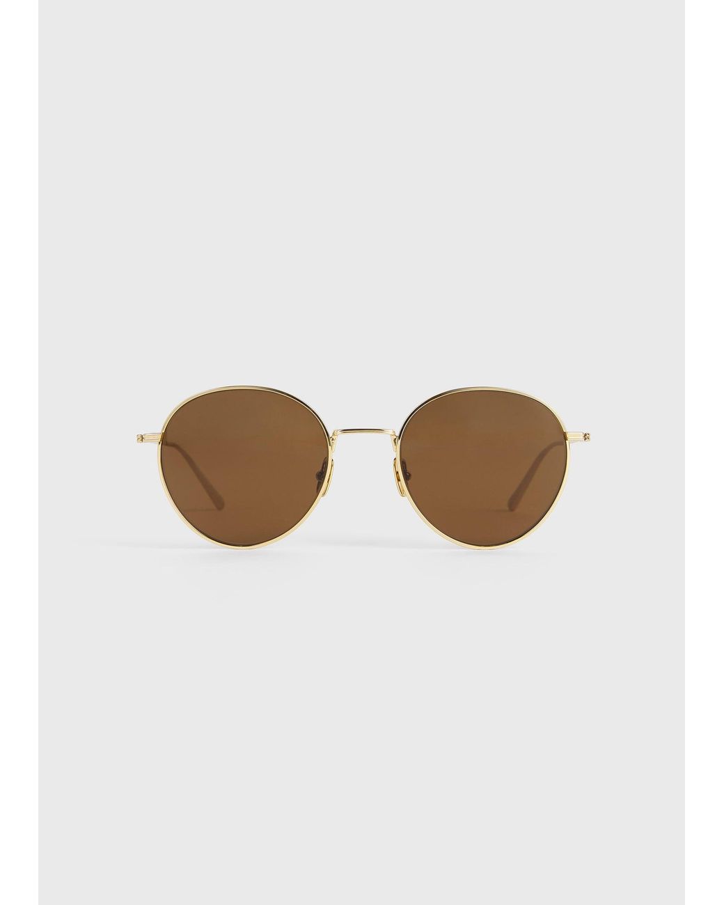 Totême White Round Sunglasses