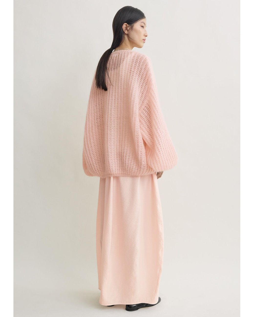 Totême Pink Puffed Cardigan