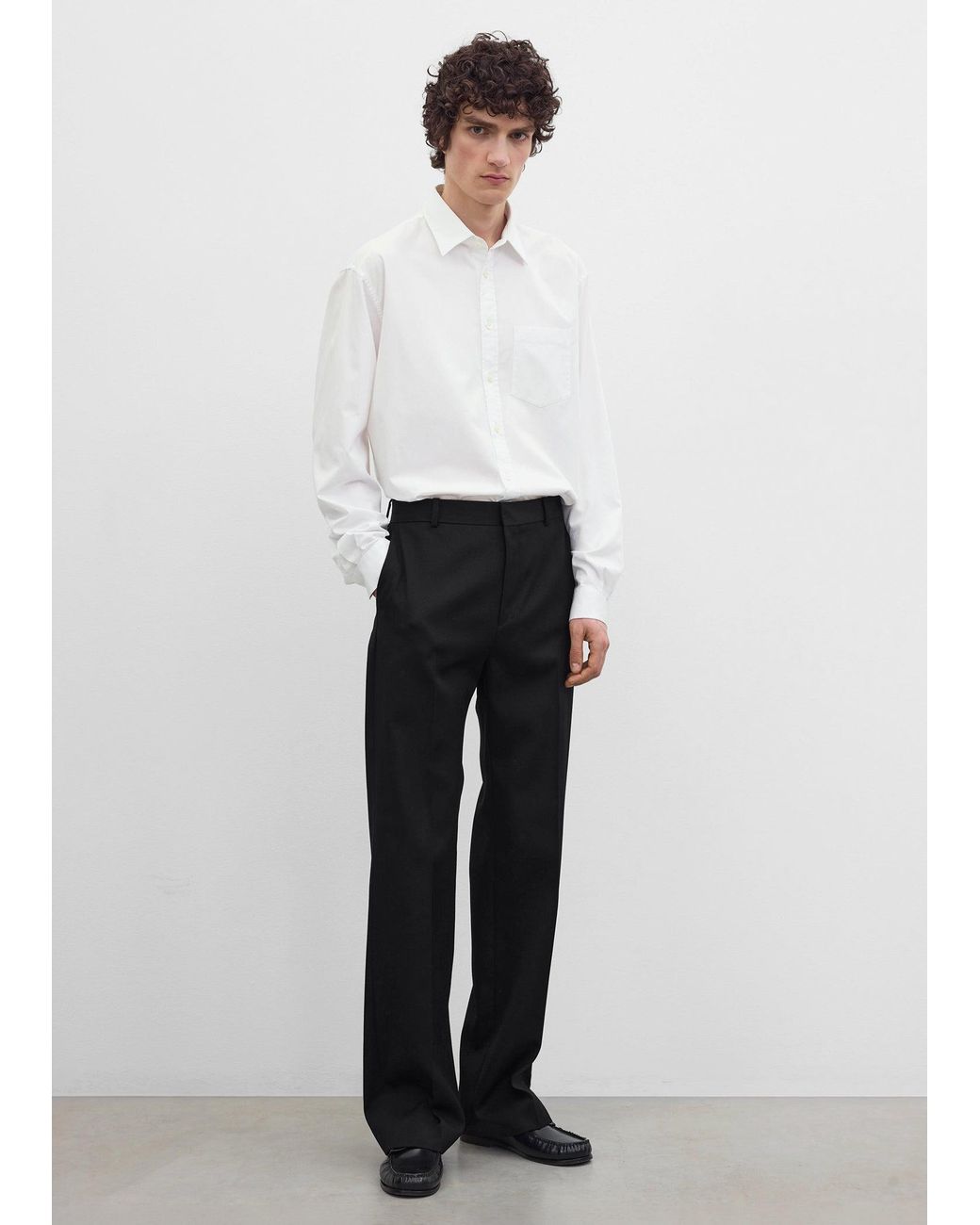 Totême White Relaxed Trousers