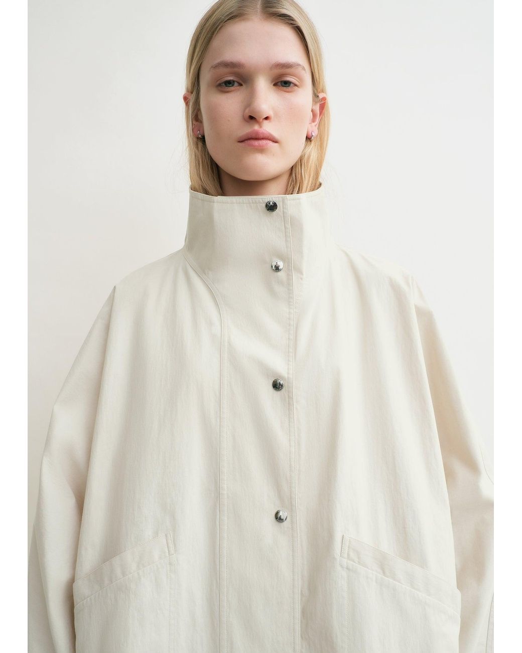 Totême White Summer Parachute Jacket