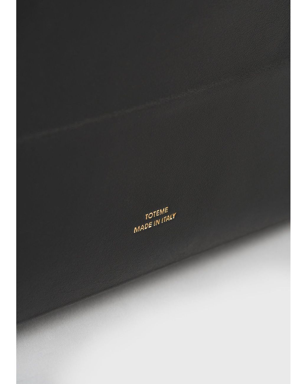 Totême Black Roam Leather Tote
