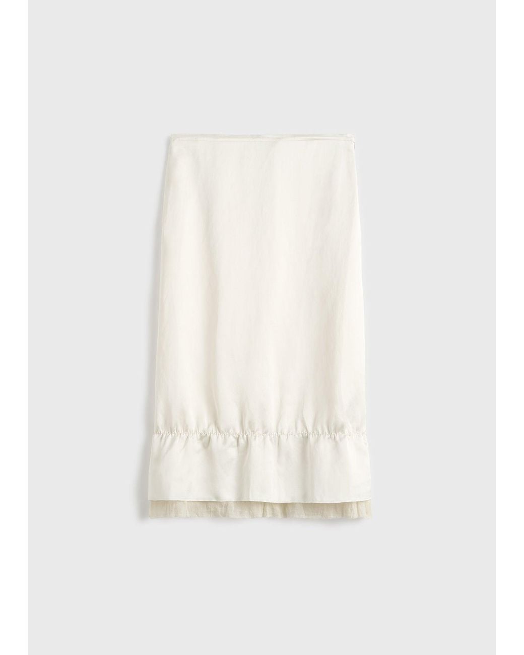 Totême  Natural Layered Satin Skirt