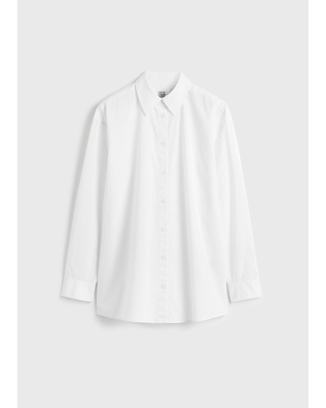 Totême Blue Classic Tumbled Shirt