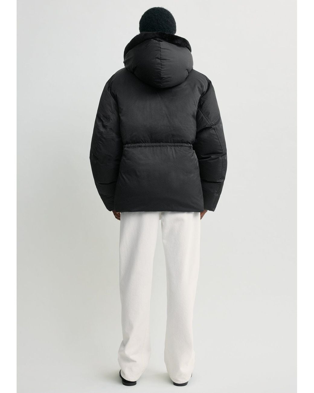 Totême Black Cinched Puffer Jacket