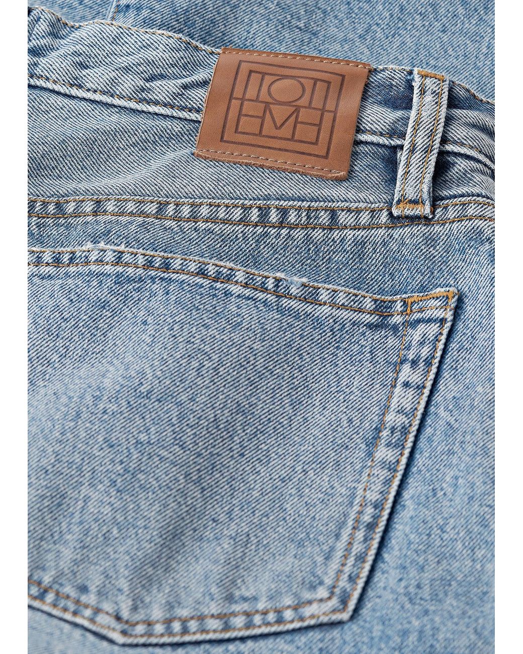 Totême Blue Twisted Seam Denim Full Length