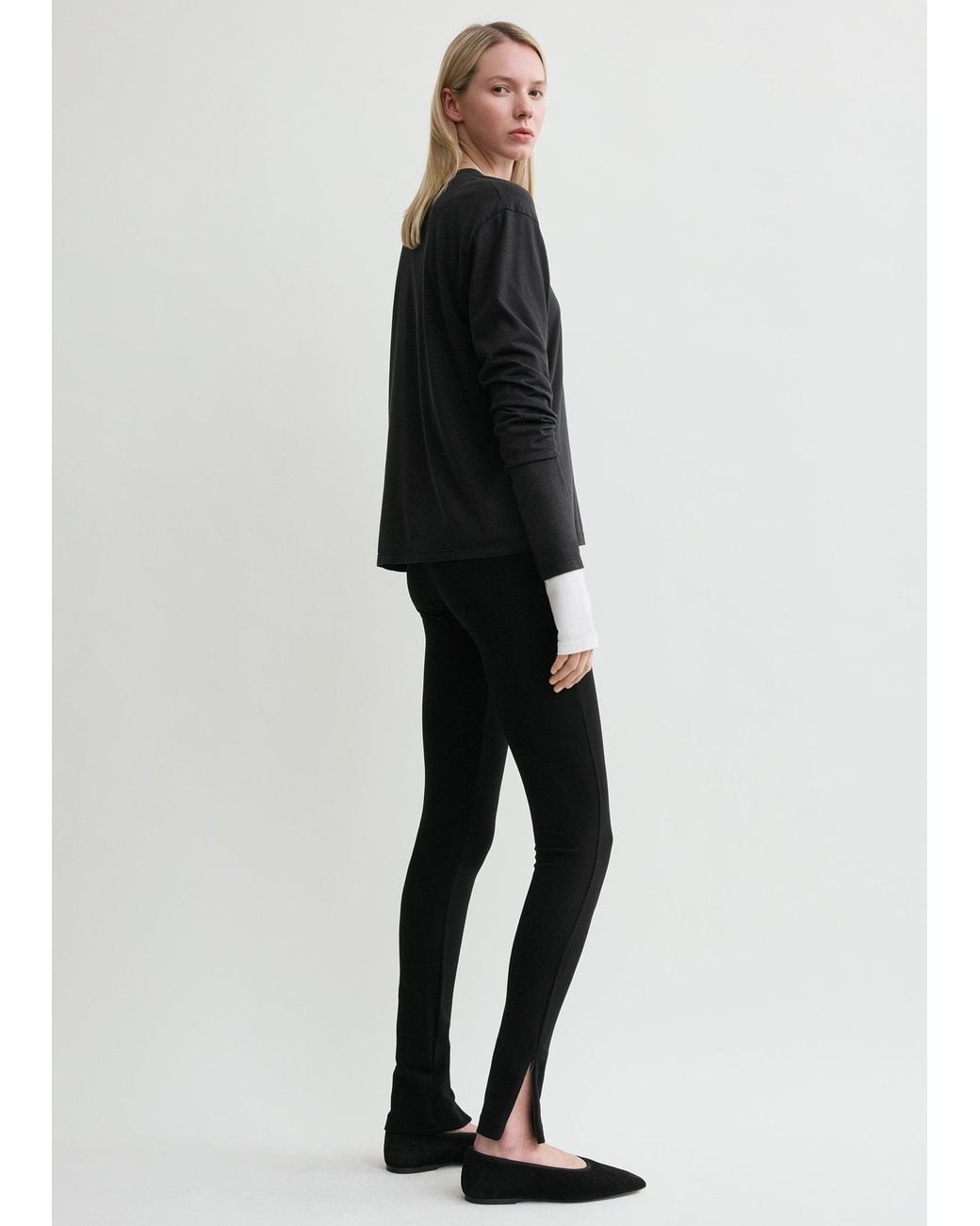 Totême Black Zip Leggings