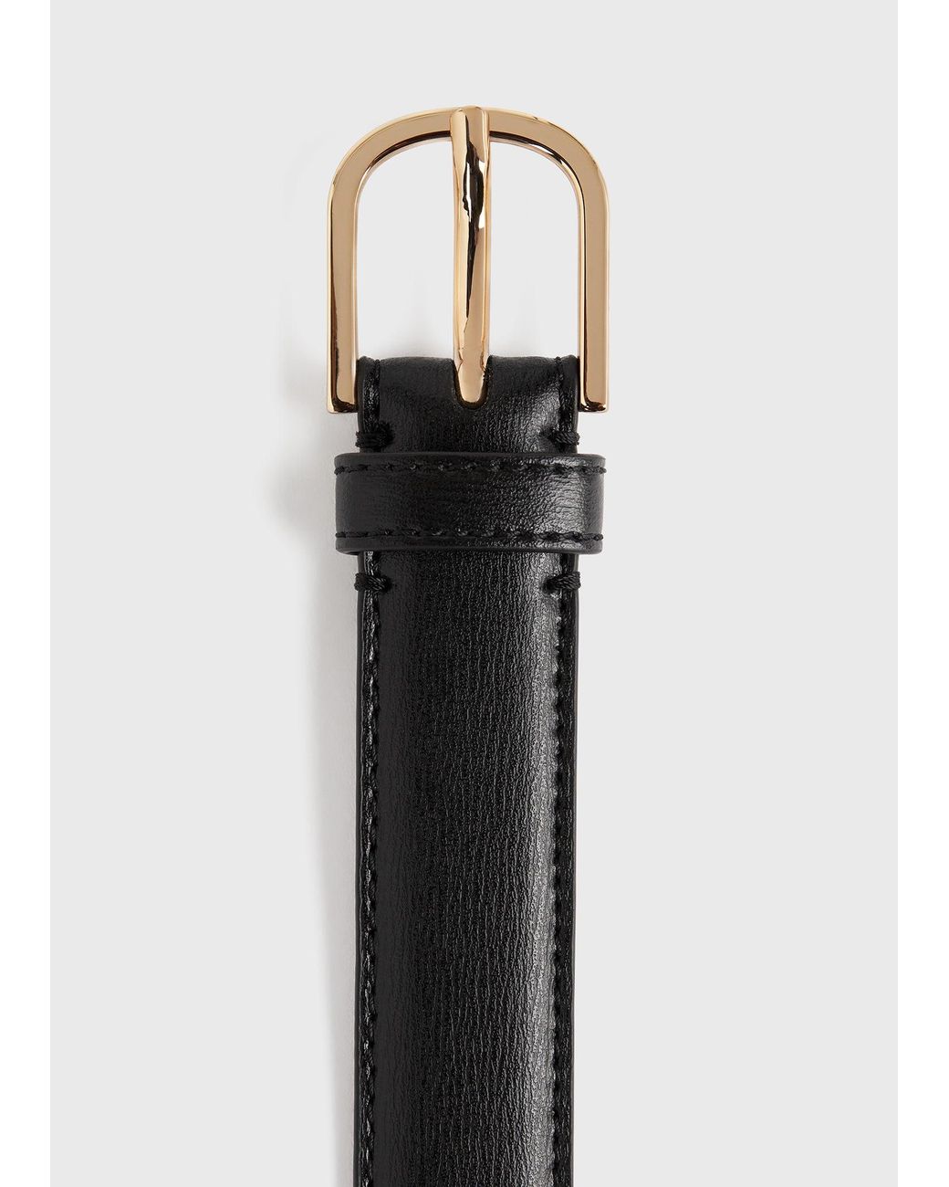 Totême  White Slim Leather Belt