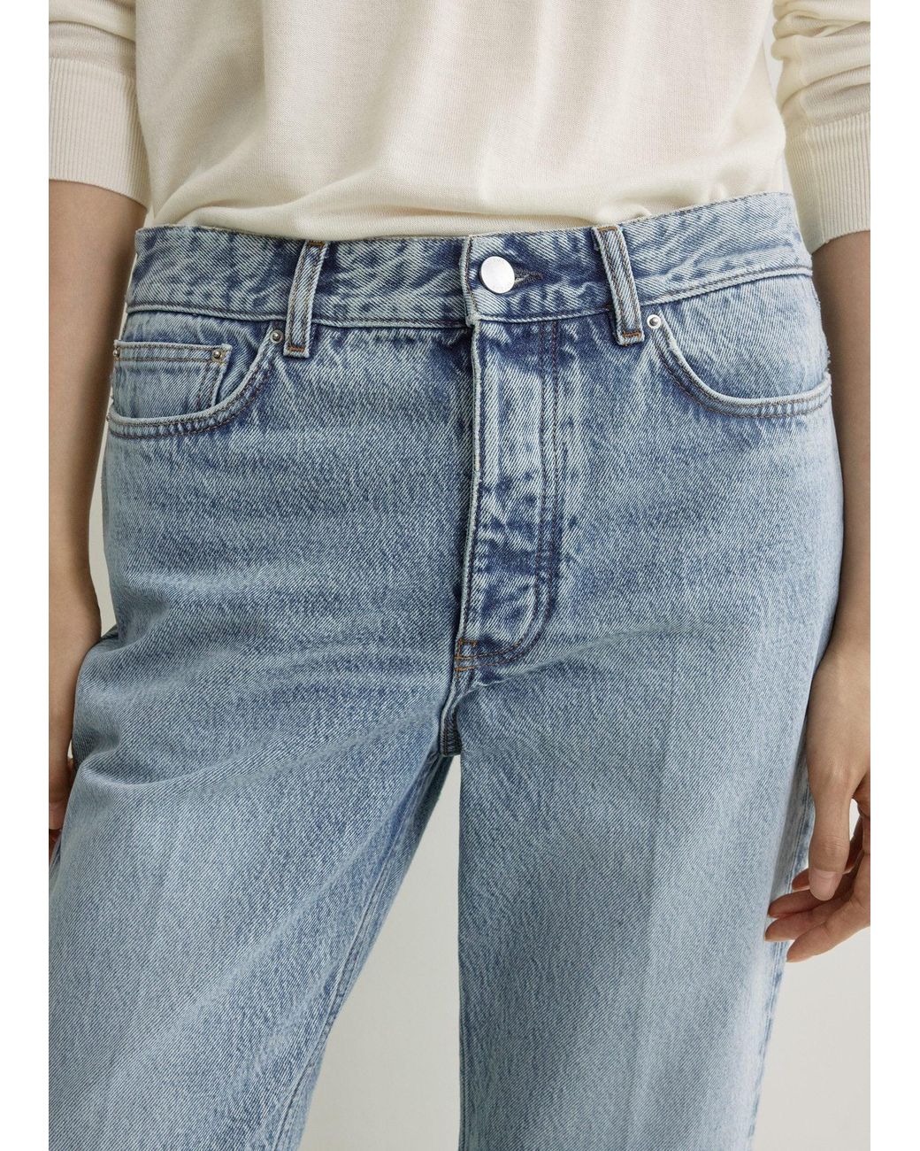 Totême Blue Kick Flare Denim