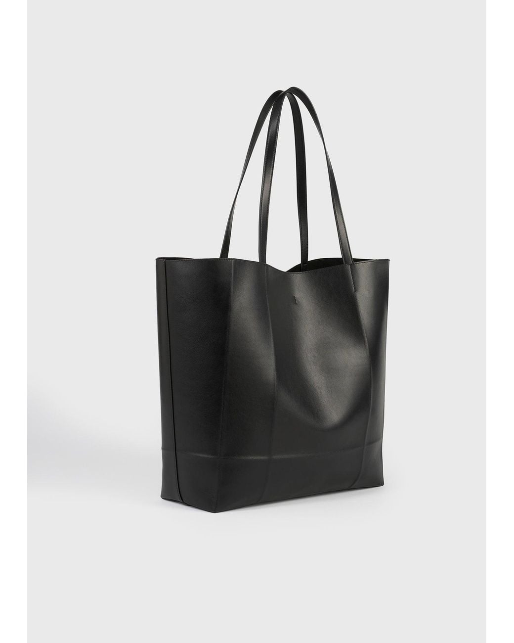 Totême Black Roam Leather Tote