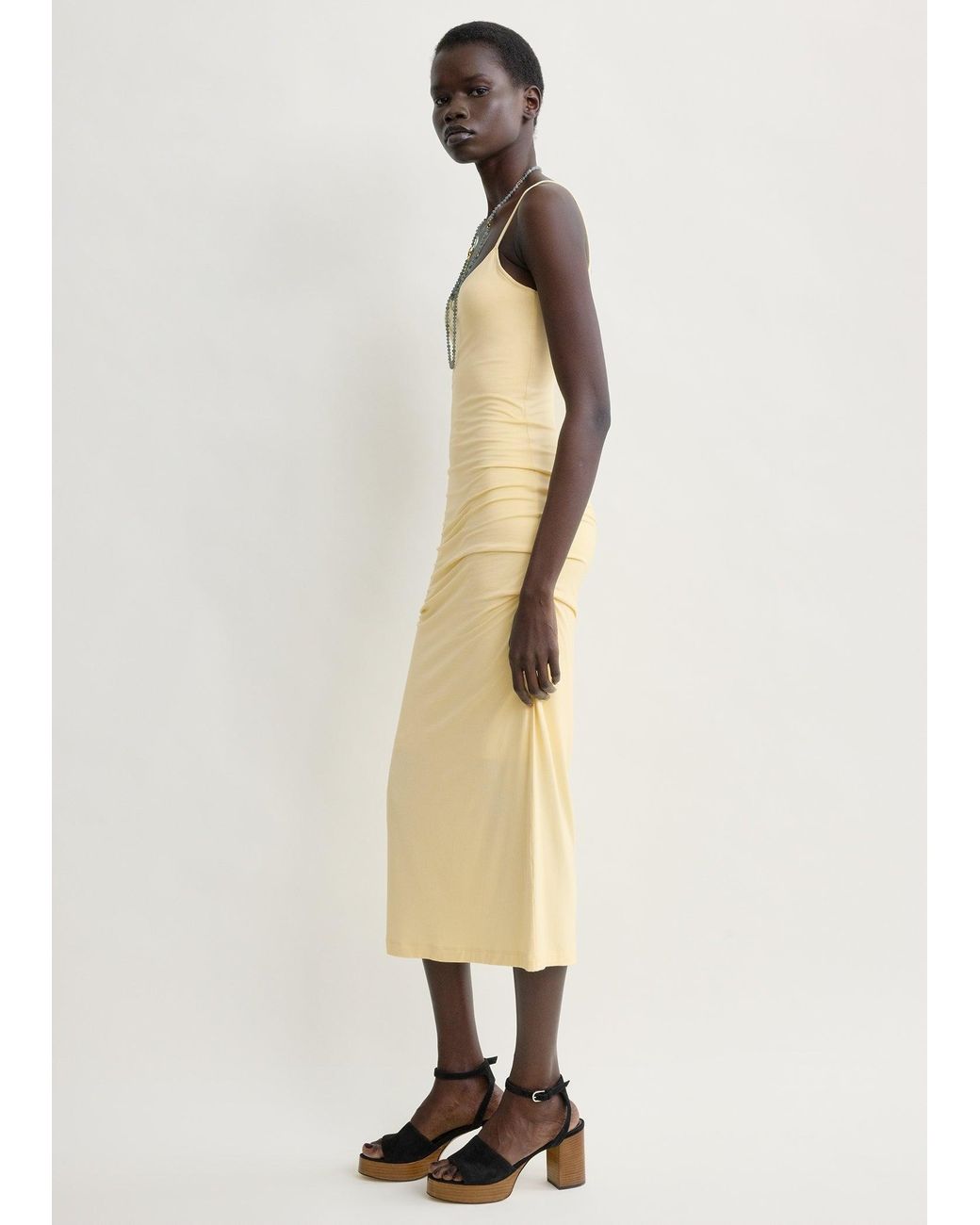 Totême Natural Draped Slip Dress