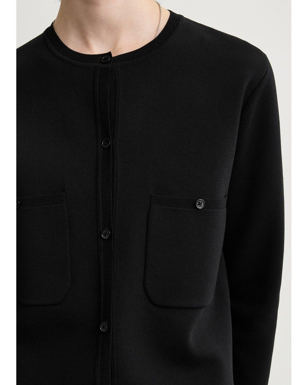 Totême Blue Classic Compact Knit Cardigan